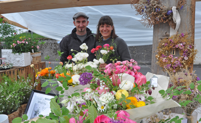Nur das Wetter wurde dem Frühlingsmarkt nicht gerecht