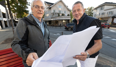 Baustelle Rhyner-Parkhof: Auch oben an der Bahnhofstrasse wird’s eng