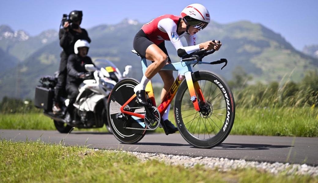 Jolanda Neff an der Tour de Suisse Women in Vaduz am 19. Juni 2022. 