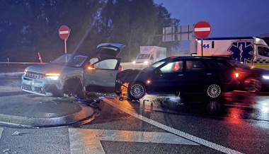 Nach Unfall bei A1-Ausfahrt: Ein Verletzter und 40’000 Franken Sachschaden