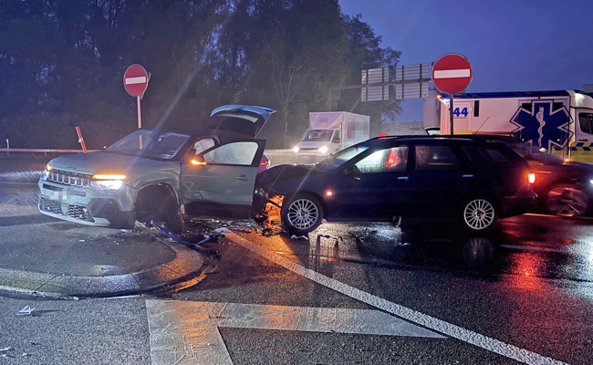 Nach Unfall bei A1-Ausfahrt: Ein Verletzter und 40’000 Franken Sachschaden