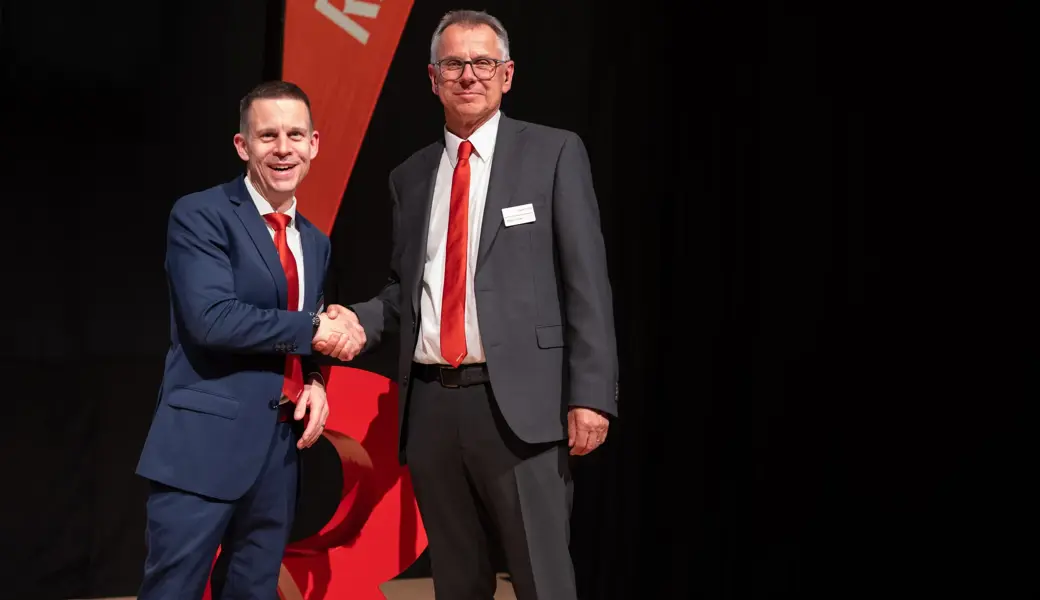 Der neugewählte und der bisherige Präsident: Tobias Kobelt und Markus Hobi (von links).