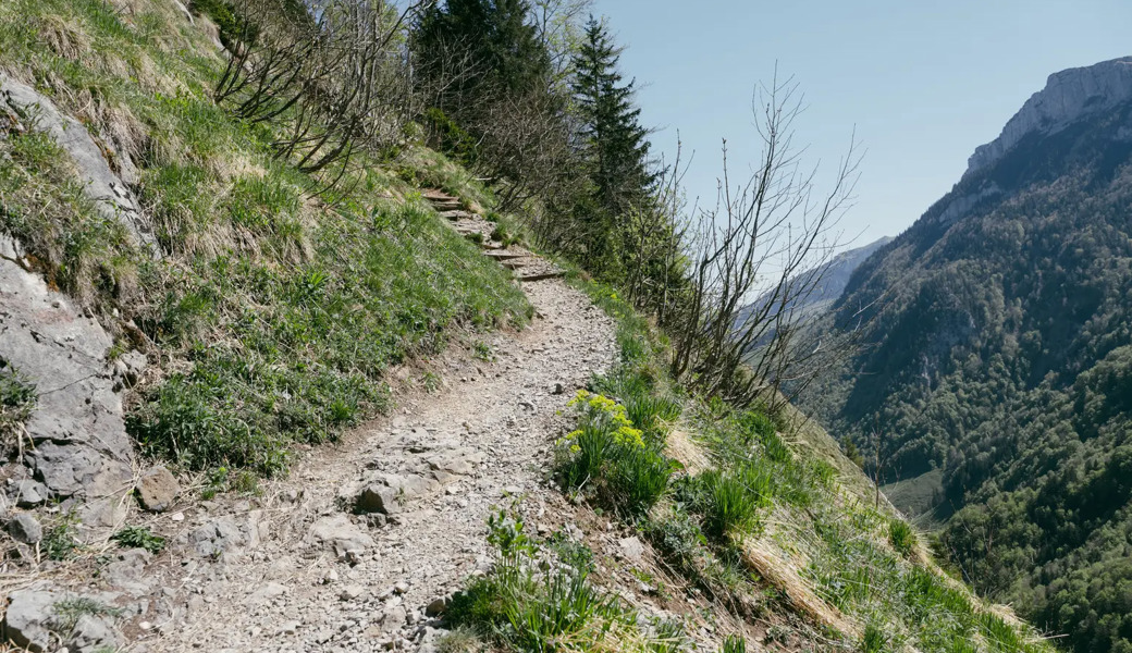 An dieser Stelle, im Gebiet Dürrschrennen, stürzten vor wenigen Jahren bereits zwei Menschen in den Tod.