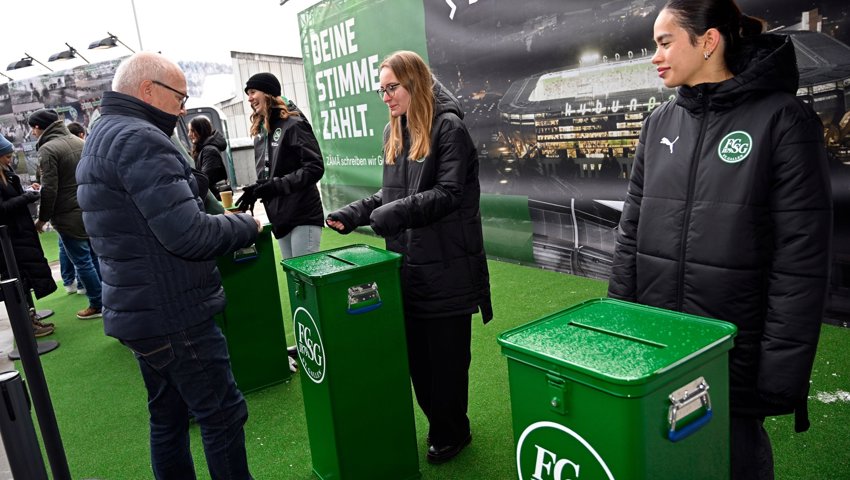 Am Heimspiel gegen Lausanne konnte für den Lieblings-Stadionnamen gevotet werden.
