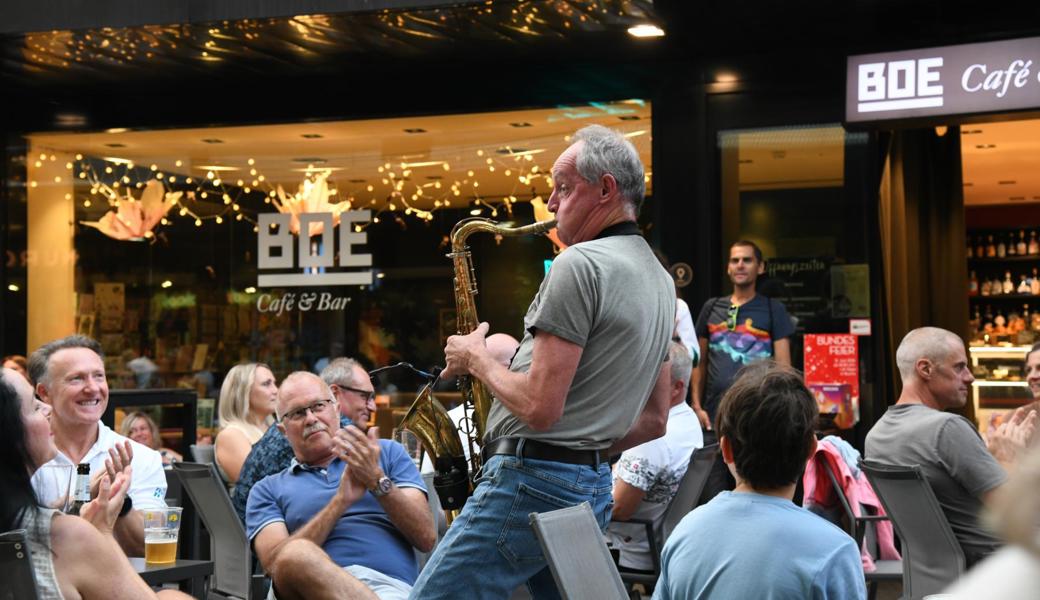 Die Partyband Wolkenbruch sorgte für gute Stimmung. 