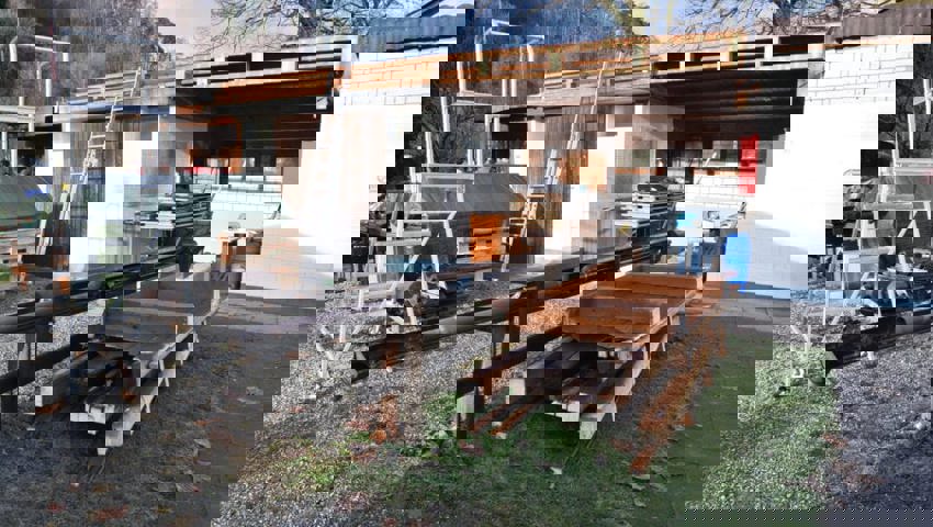  Die Arbeiten am Mehrzweckgebäude auf dem Campingplatz haben begonnen.