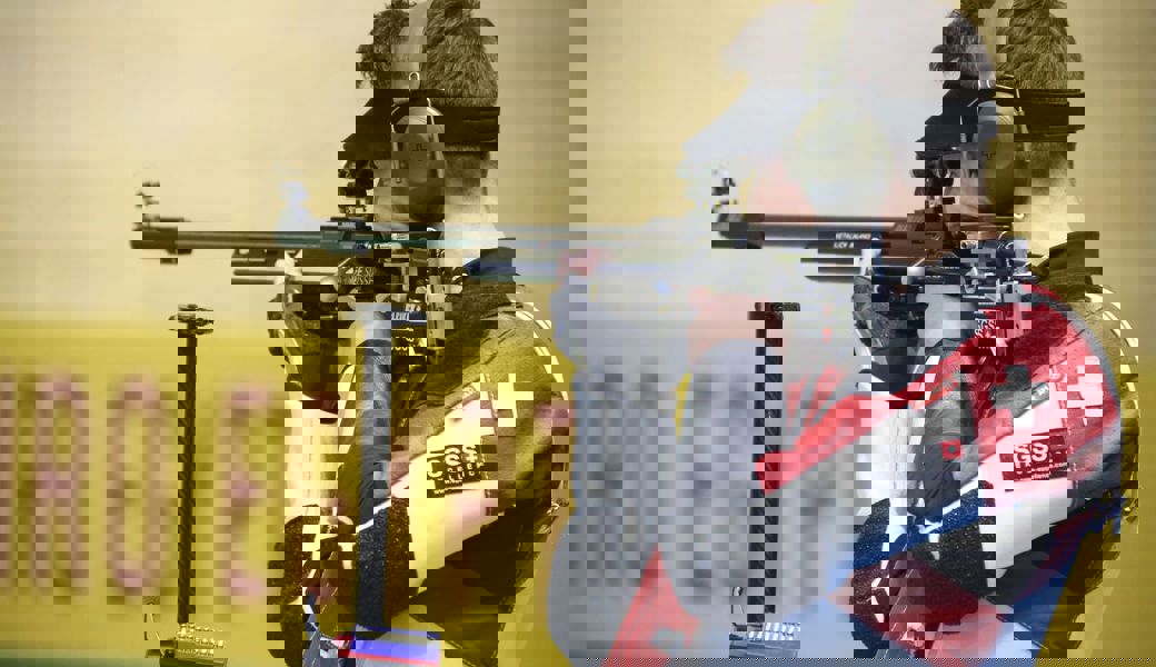  Einmal mehr sehr gut gezielt: Der Gamser Sportschütze Christoph Dürr. 