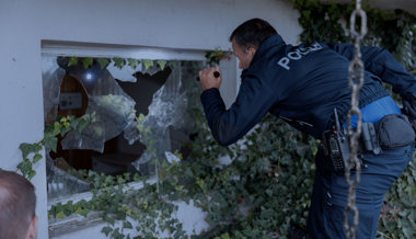 Mutmasslicher Einbrecher beim Verlassen des Hauses geschnappt