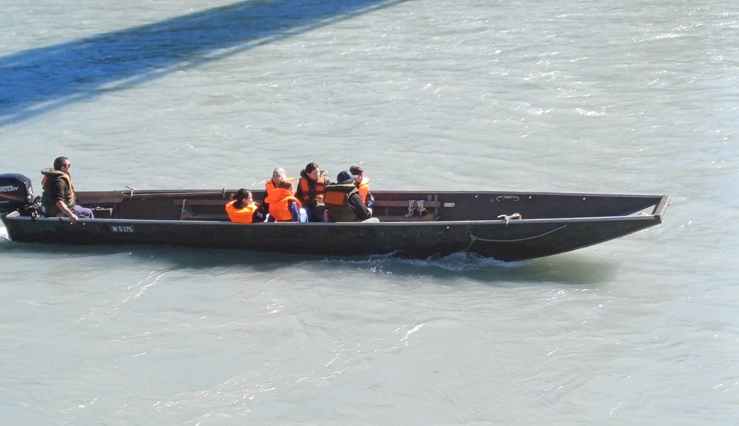 Ein besonderes Vergnügen: Mit dem Weidling unterwegs auf dem Alpenrhein.