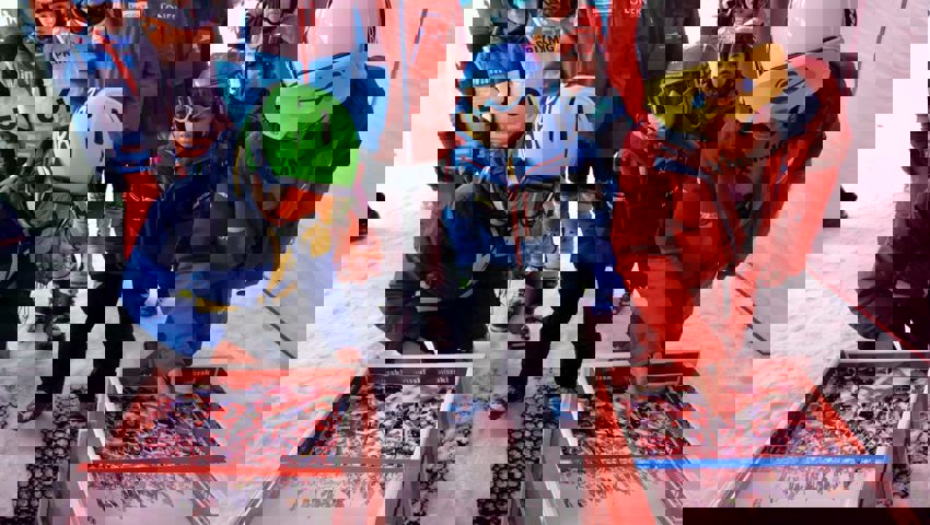  Der Andrang zu den Spielen und Wettbewerben war gross. 