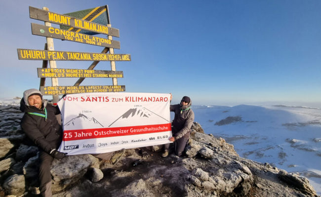 Vom Säntis zum Kilimandscharo - Sponsorengelder für die Ärmsten gesammelt