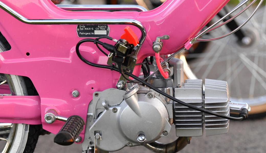 Das Töffli-Herzstück: Frisierte Gefährte erreichen auch an die 100 km/h.