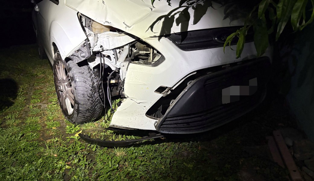 Unfallfahrer flüchtet nach Hause