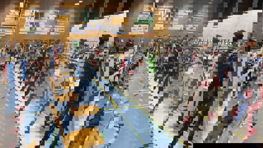  Volle Konzentration bei den Schützinnen. 