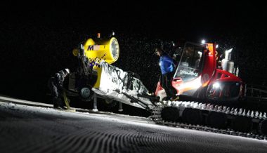 Pistenbullyfahrer Oliver Vetsch: «Ich bin mit der Kanone una am Pfiff»