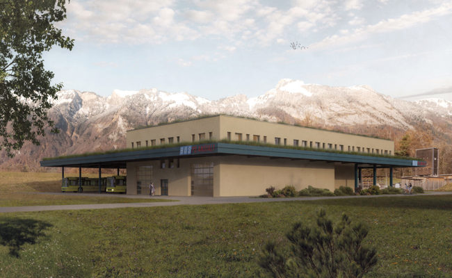 Beitrag zu Klimazielen mit weniger Leerfahrten: In Ruggell entsteht ein neuer Betriebshof