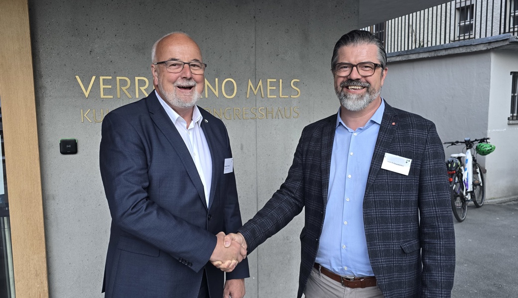 Einer geht, einer kommt: Markus Probst (links) übergibt das Präsidium an Daniel Grünenfelder.