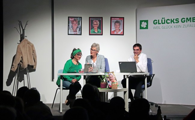 Dinner-Theater über das Geschäft mit Glück