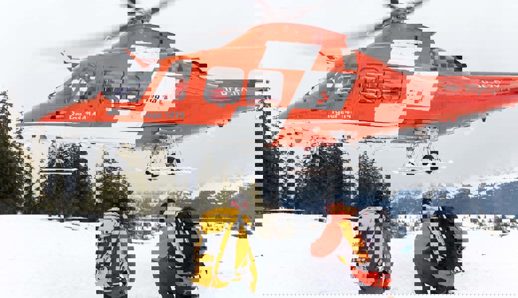 Die verletzte Frau musste ins Spital geflogen werden. 