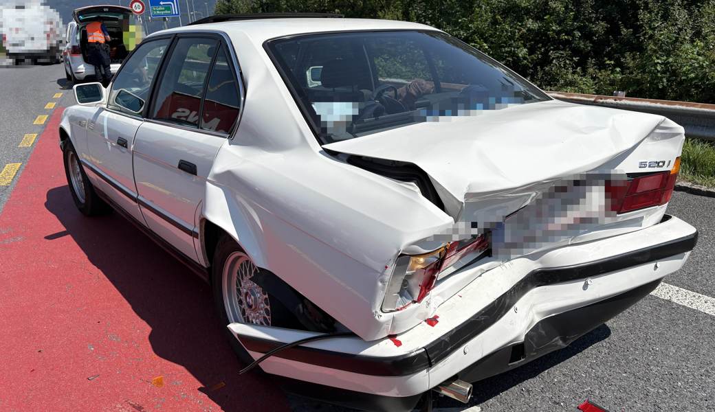 Der Zusammenstoss war recht heftig.