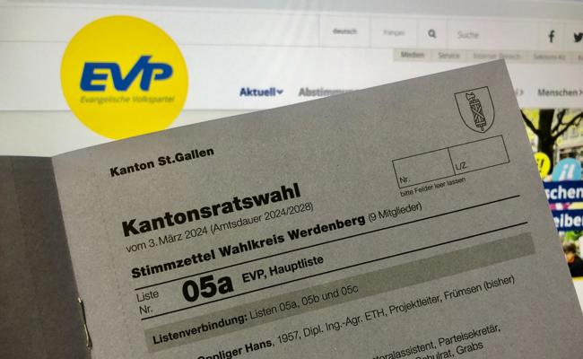 Das sind die Kandidierenden der Listen 05 a-c: EVP