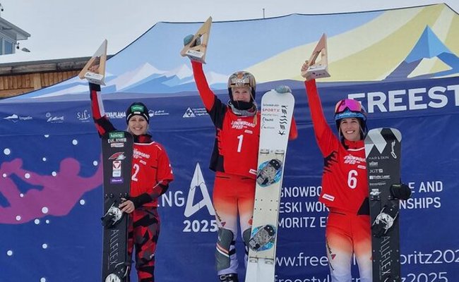 Julie Zogg gewinnt ein Rennen im Europacup