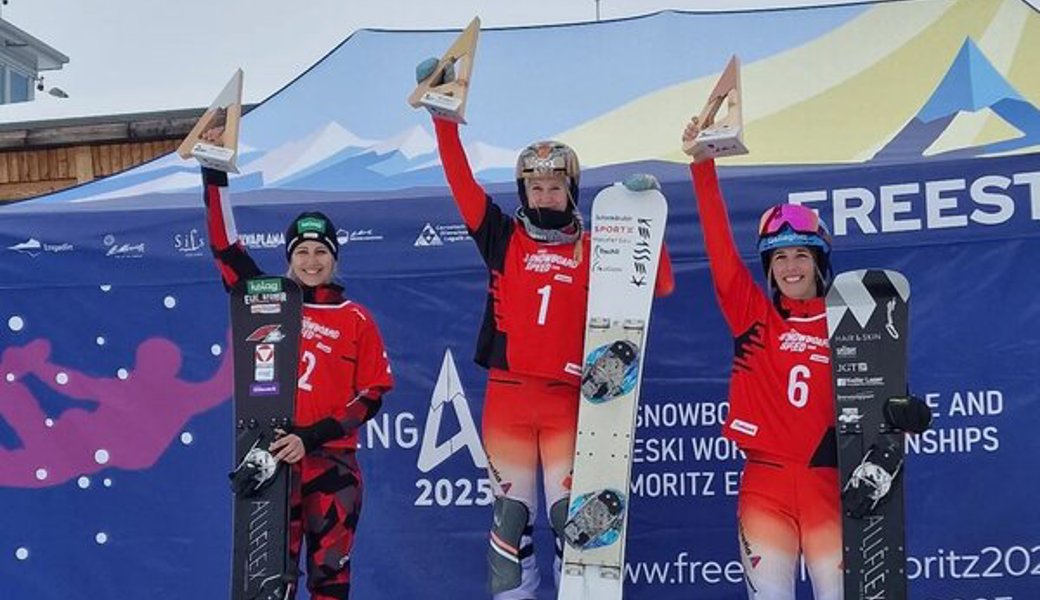 Julie Zogg gewinnt ein Rennen im Europacup