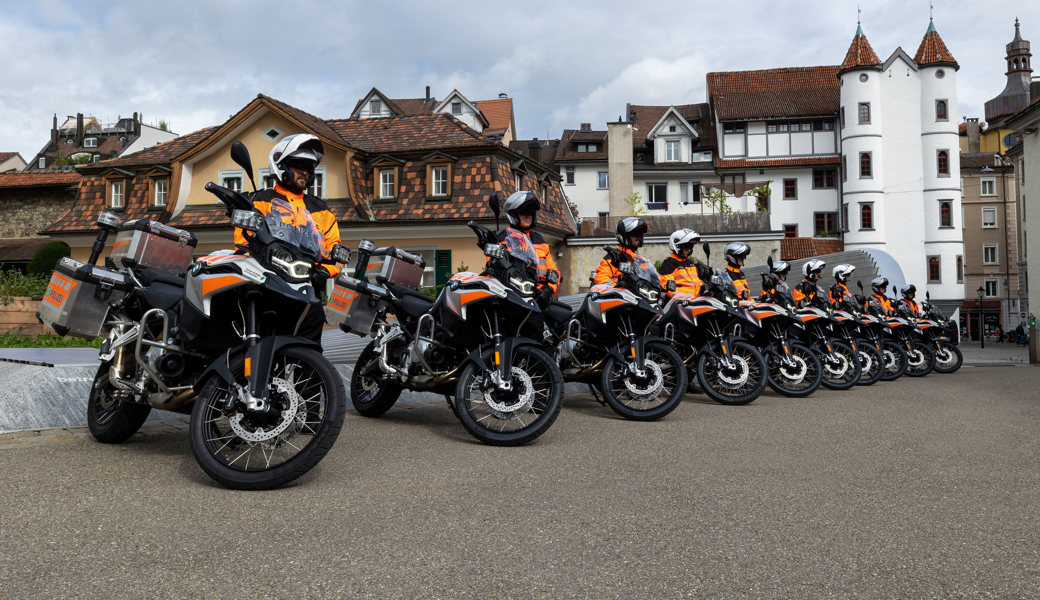 Zehn neue Motorräder für die Fahrzeugflotte