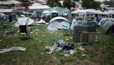 «Aus Bequemlichkeit»: Weshalb nach dem Open Air tonnenweise Abfall zurückgelassen wird