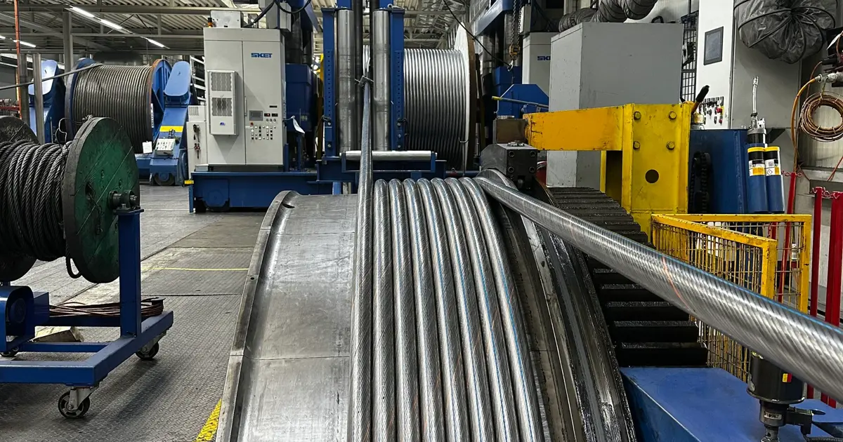 Säntis cable car cables weigh 245 tons