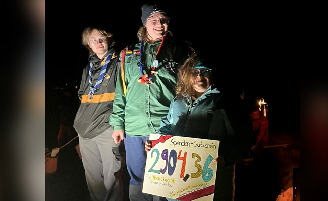 Ein schöner Zustupf fürs Pfadi-Kantonslager nächsten Sommer