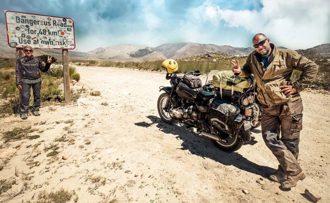 Auf drei Rädern fünf Jahre lang durch Afrika