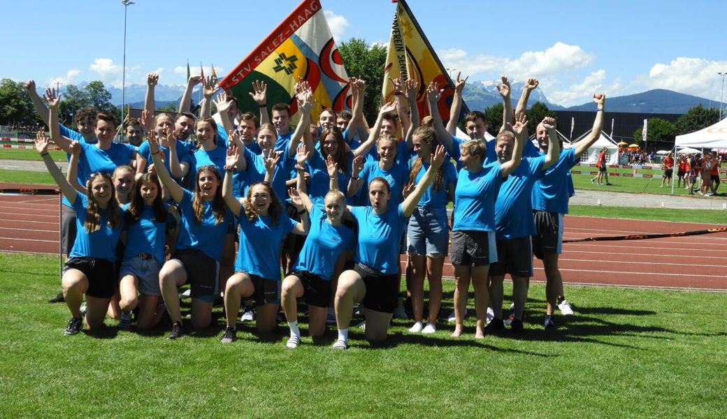  Von Freude und Motivation geprägt: Die Aktiven des STV Sennwald und STV Salez-Haag bestritten in Balgach den ersten gemeinsamen Wettkampf. 