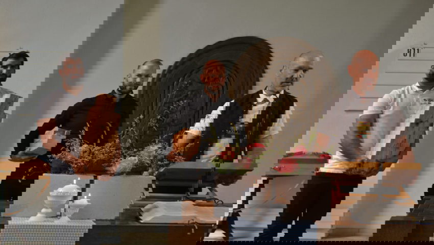  Bauführer Samuel Ögmen, Architekt Michael Fenk und Baukommissionspräsident Heinz Feuer (von links). 