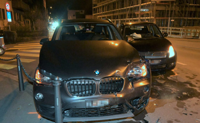 In Schaan den Vortritt missachtet und einen Verkehrsunfall verursacht