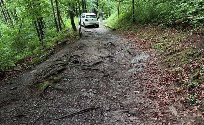 Mann wollte mit Auto nach Quinten – ein Stein stoppte ihn