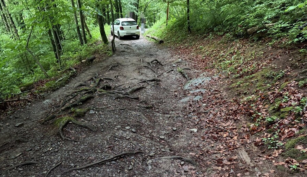 Kein Weiterkommen: Hier endete die Fahrt des jungen Mannes, der via Walenstadtberg nach Quinten wollte.