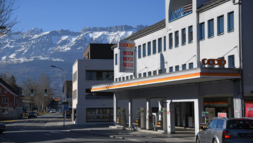  Der Tankstellenshop in Buchs, der am Sonntagabend überfallen wurde. 