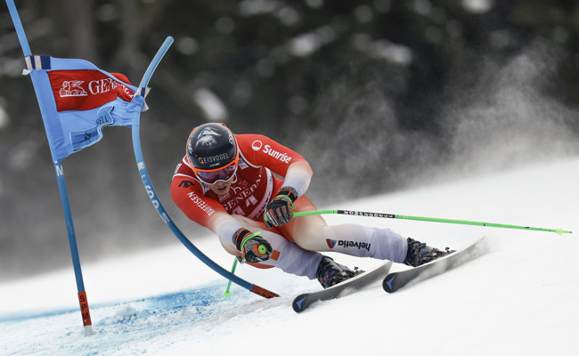 Mettler und Fischbacher liegen beim Riesenslalom weit zurück