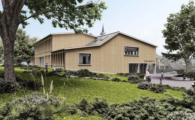 Sennwald sagt Ja zu Schulhaus-Baukredit in der Höhe von 8,7 Millionen Franken