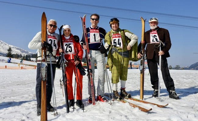 Mit nostalgischem Skirennen wird die Tradition des Wintersports aufrechterhalten