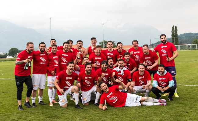 Der FC Gams macht den Aufstieg mit dem Sieg im Derby perfekt