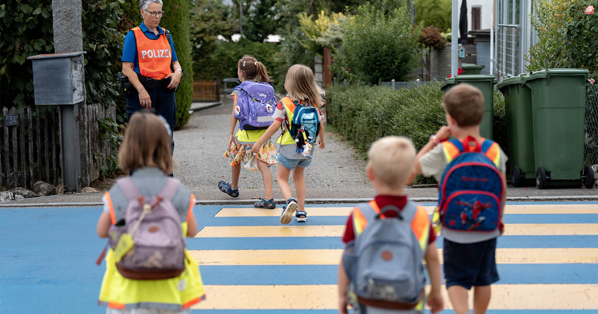 Achtung, es ist Schulbeginn – Kinder unterwegs