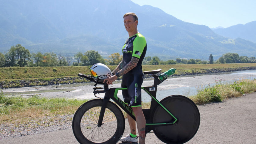  Zurück auf dem Rheindamm: Robert Vuketic legte hier 2019 an seinen drei Wettkampftagen total 540 Kilometer zurück. 