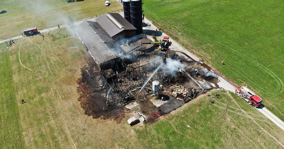 Barn between Sax and Salez burned down