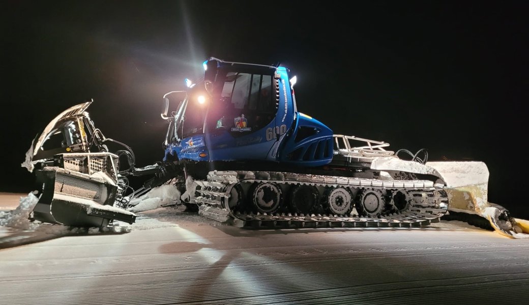 2023 hatte der Pistenbully am Tanzboden noch etwas zu tun.