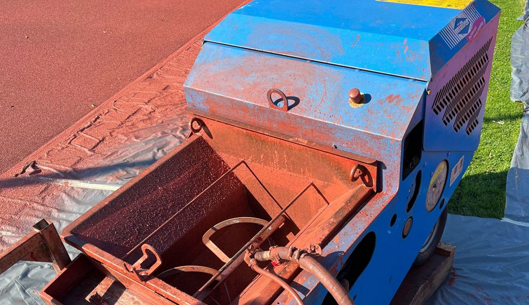 Der Arm des Mannes wurde eingeklemmt.