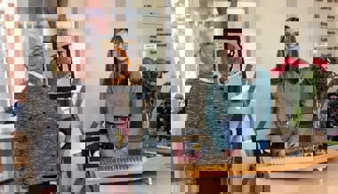 Midissage statt Vernissage für Textilbilder von Gertrud Künzler im Altersheim Forstegg