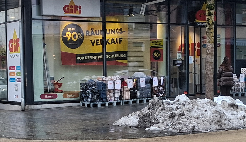 Räumungsverkauf: Gifi verlässt die Bahnhofstrasse