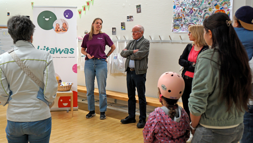 Einblicke gab es auch in den Verein Kitawas, der Kita und Hort in der Gemeinde übernommen hat.